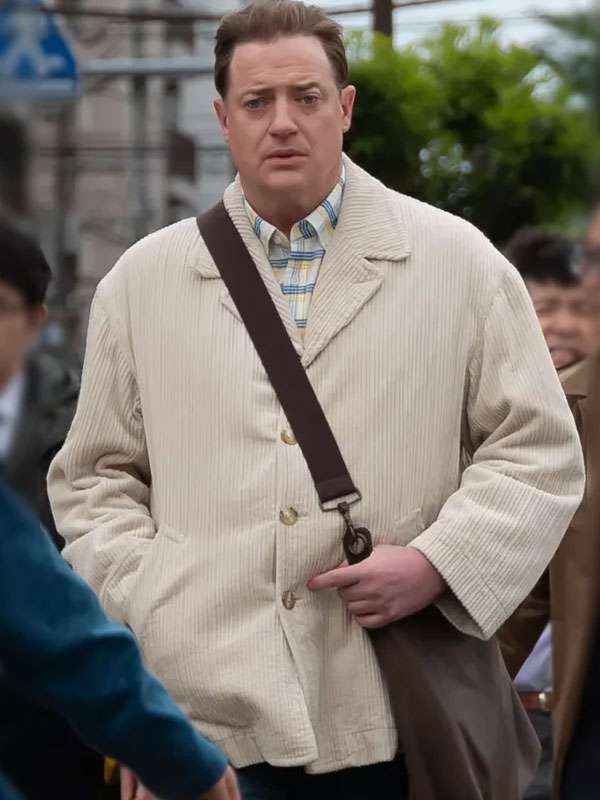 Rental Family Brendan Fraser Corduroy Coat
