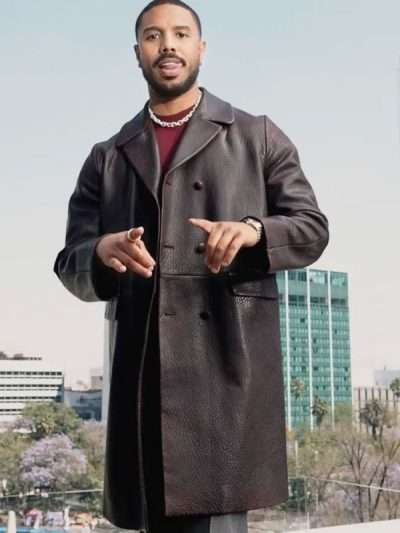 Michael B. Jordan Sinners Trench Leather Coat