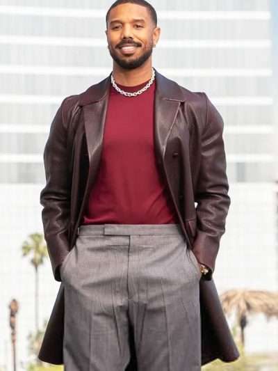 Sinners Michael B. Jordan Black Leather Jacket