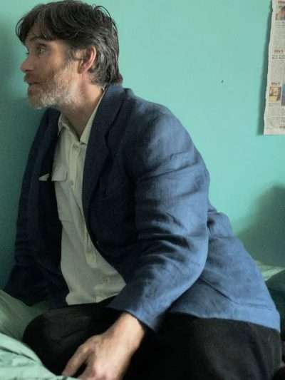 Movie Steve 2025 Cillian Murphy Blue Wool Blazer