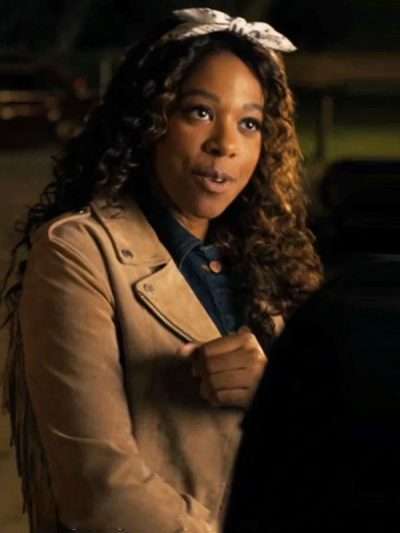 Suzette Deveraux Providence Falls Brown Fringe Leather Jacket
