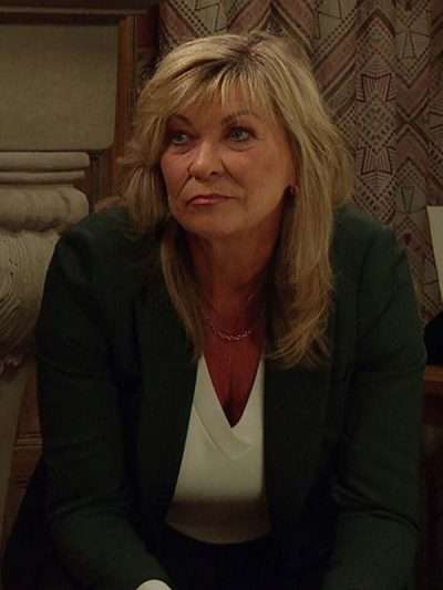 Emmerdale 2025Claire King Green Blazer