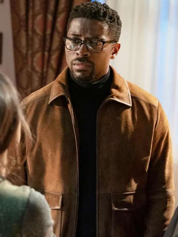 Mayfair Witches 2025 Ciprien Grieve Brown Suede Jacket