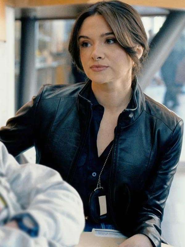 Katie Stevens Providence Falls S01 Black Leather Jacket