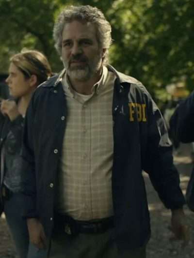Task 2025 Mark Ruffalo Blue FBI Jacket