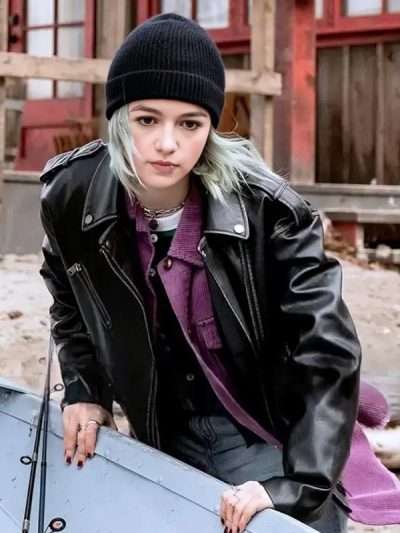 Resident Alien S04 Taylor Blackwell Black Leather Jacket