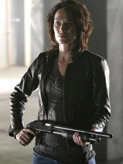 Terminator The Sarah Connor Chronicles Black Leather Jacket