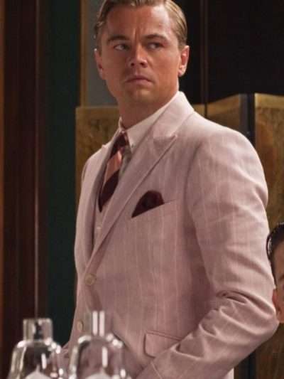 Movie The Great Gatsby Leonardo DiCaprio Pink Suit