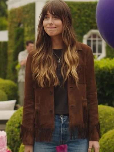 The High Note Maggie Sherwoode Brown Suede Leather Jacket