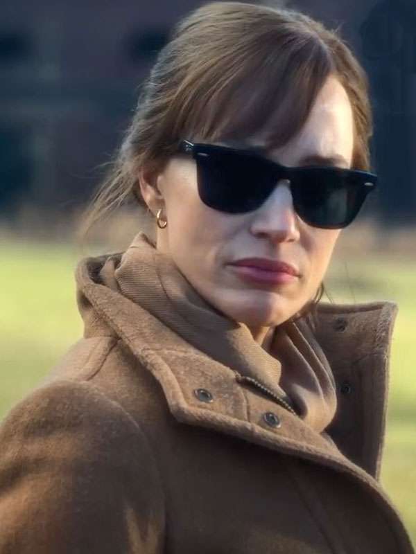 The Savant 2025 Jessica Chastain Wool Coat