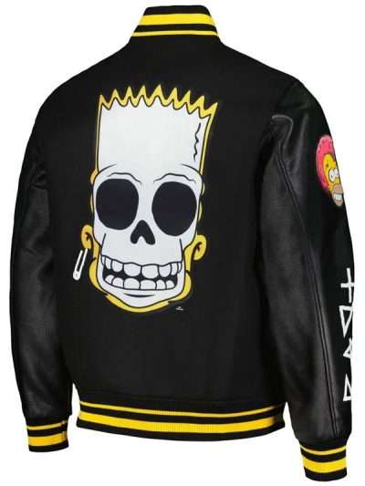 Simpsons Black Varsity Jacket