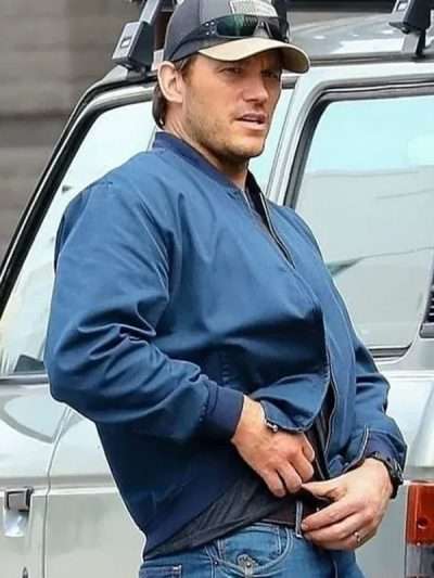The Terminal List James Reece Blue Bomber Jacket