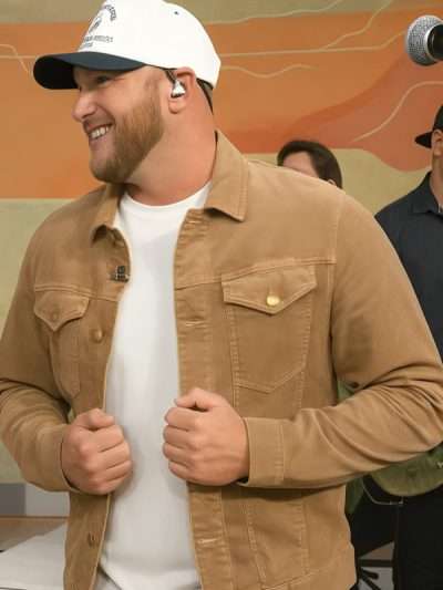 Cole Swindell The Today Show 2025 Brown Suede Leather Jacket