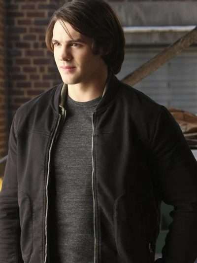 The Vampire Diaries Steven R. McQueen Black Bomber Jacket