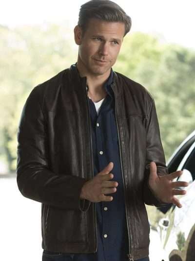Alaric Saltzman The Vampire Diaries S07 Brown Jacket