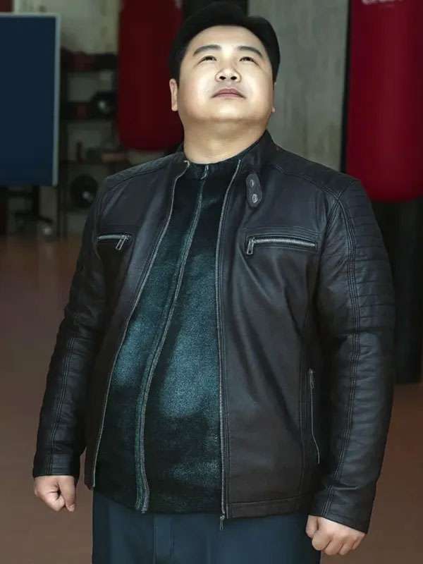 Twelve 2025 Go Gyu-Pil Black Leather Jacket