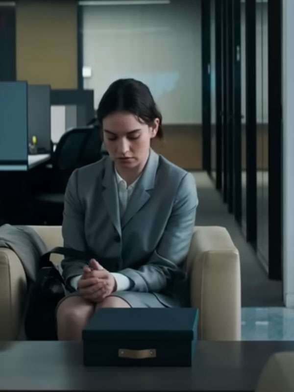 Lily James Relay Grey Blazer
