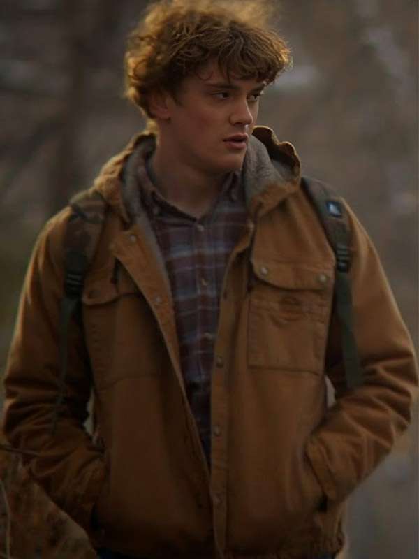 Clown in a Cornfield 2025 Vincent Muller Brown Cotton Jacket