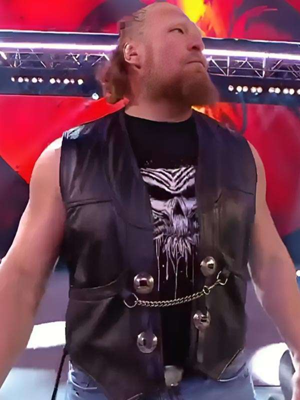Brock Lesnar Return Black Leather Vest