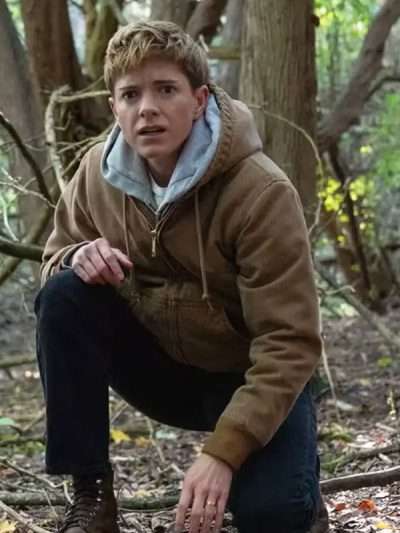 Wayward 2025 Mae Martin Brown Cotton Hooded Jacket