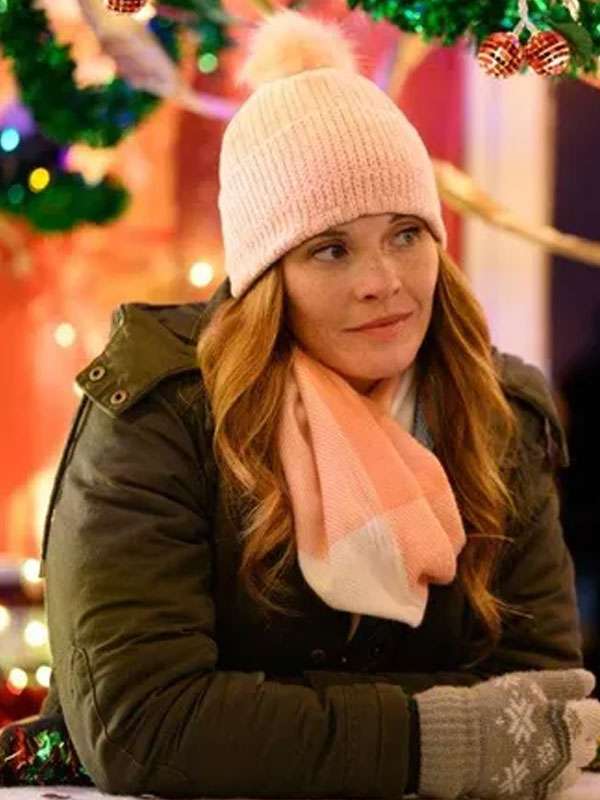 A Cherry Pie Christmas 2025 Katie Leclerc Green Cotton Hooded Jacket