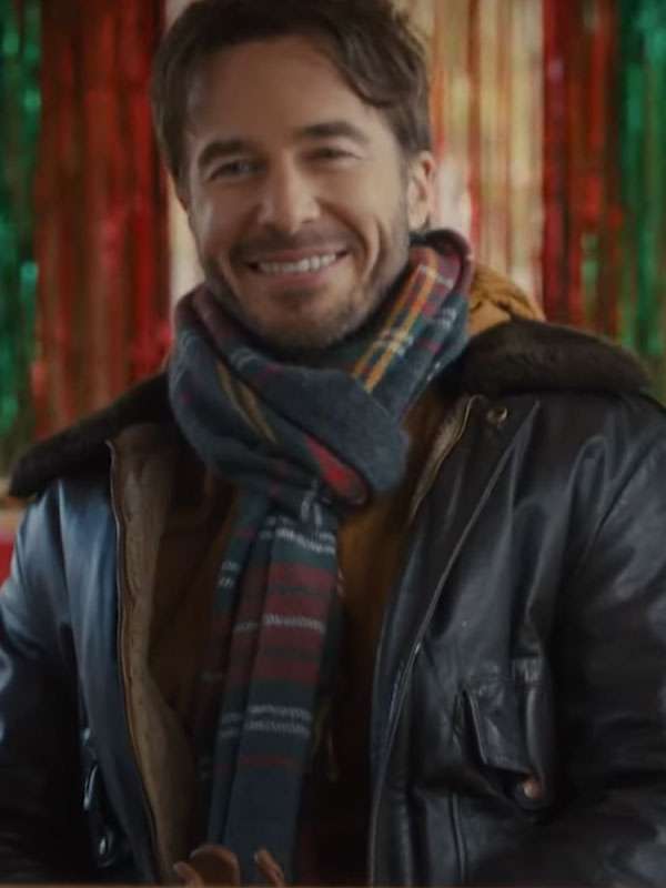 A Cherry Pie Christmas Ryan Carnes Fur Leather Jacket