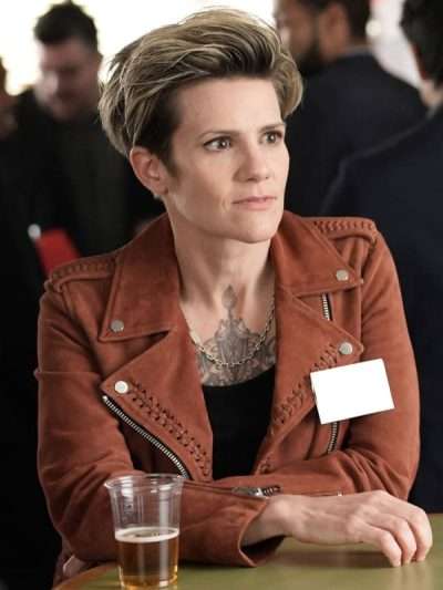 A Million Little Things Greta Strobe Leather Jacket