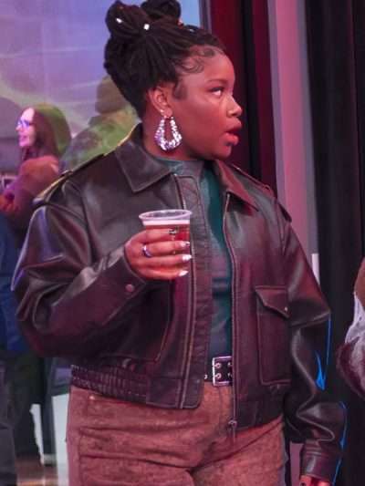 TV Series Abbott Elementary Erika Black Leather Jacket
