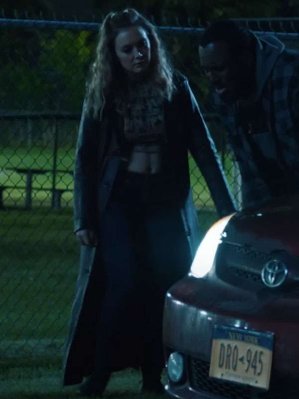 Adulthood Billie Lourd Leather Coat