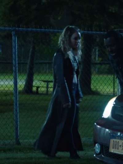Adulthood 2025 Billie Lourd Brown Leather Coat