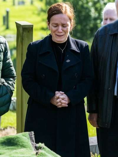 Unforgivable 2025 Anna McKinney Blue Wool Coat