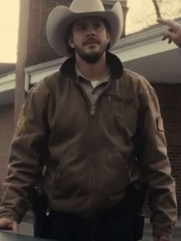 Bad Man 2025 Johnny Simmons Brown Jacket