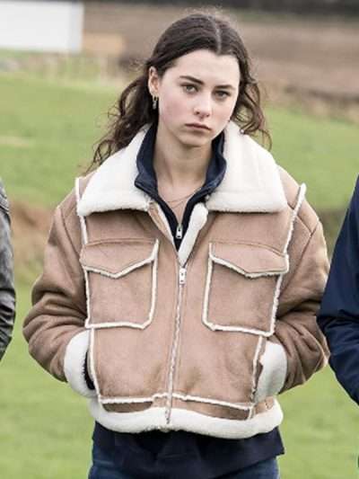 TV Series Ellis Beau Gadsdon Brown Leather Jacket