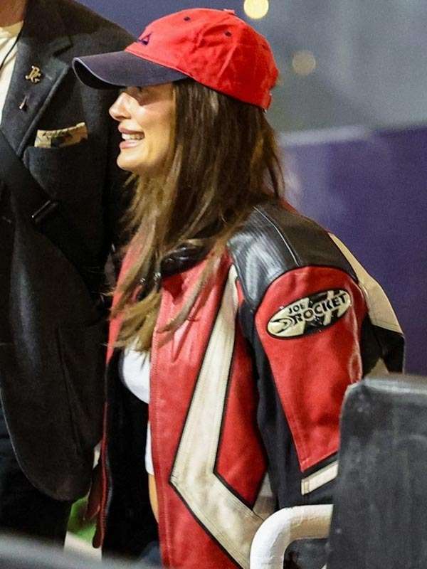 Hailey Bieber Billie Eilish Concert Leather Jacket