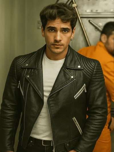 Billionaires’ Bunker Pau Simon S01 Black Biker Leather Jacket