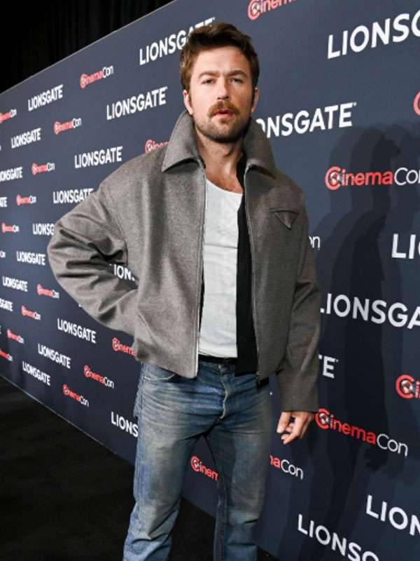 Brandon Sklenar The Housemaid Grey Jacket