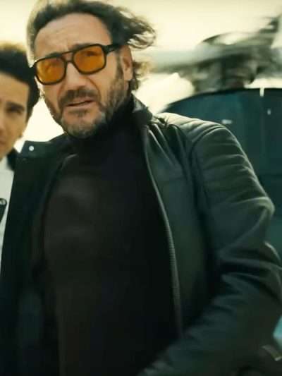 Pau Simon Billionaires’ Bunker Black Leather Jacket