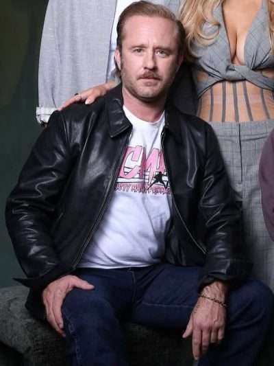 Christy 2025 Ben Foster Black Leather Jacket