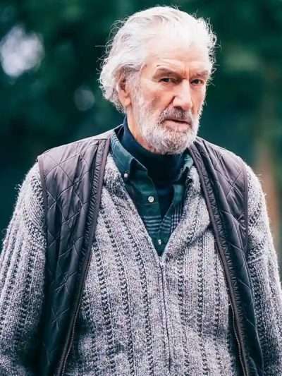 The Guest 2025 Clive Russell Black Quilted Vest