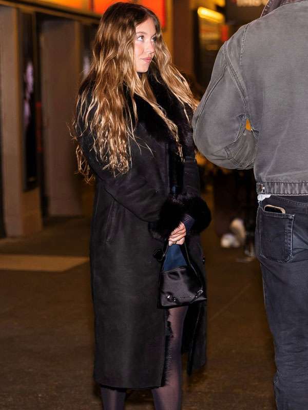 Cult of Love on Broadway Sydney Sweeney Fur Coat