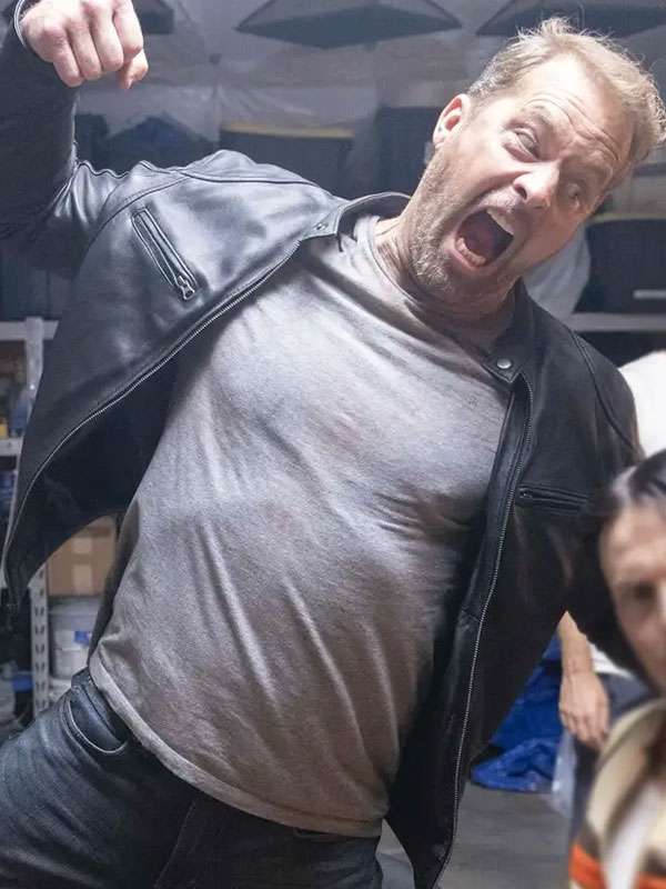 Drew Waters Dot Conner Webtective 2025 Black Leather Jacket