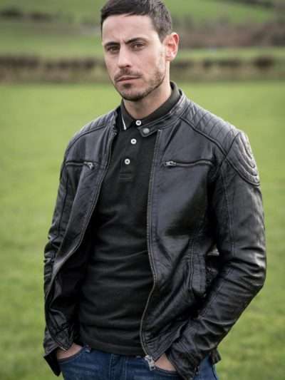 TV Series Ellis Charles Braine Black Leather Jacket