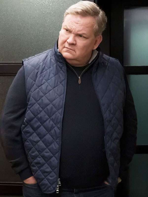 Elsbeth 2025 Andy Richter Blue Vest