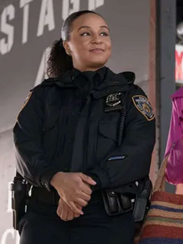 Elsbeth S02 Kaya Blanke Black Police Jacket
