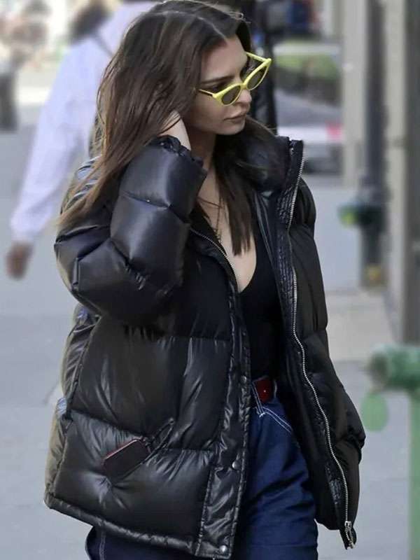 Emily Ratajkowski Puffer Jacket