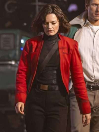 Emma Mackey Ghostwriter Red Jacket