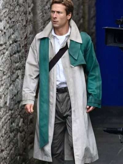 Glen Powell Ghostwriter Trench Coat