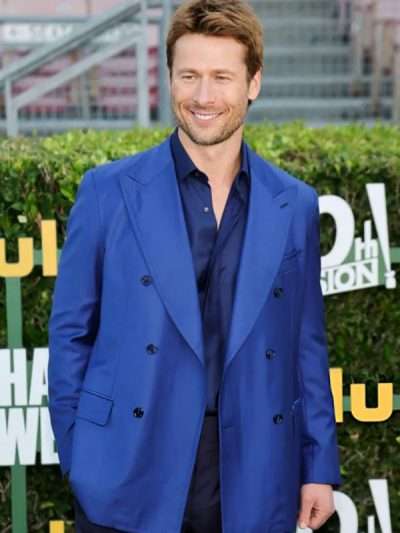 Glen Powell Red Carpet Chad Powers Blazer