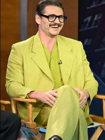 Good Morning America Pedro Pascal Green Suit