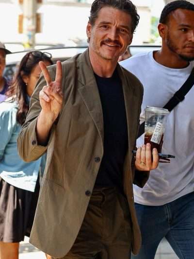 Good Morning America Studios NYC 2025 Pedro Pascal Brown Suit